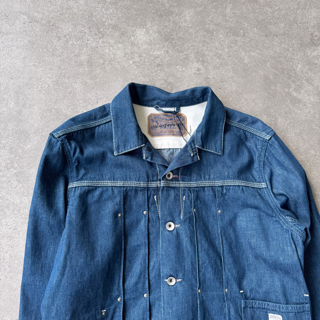 Diesel Denim Jacket Dark Blue Men's L