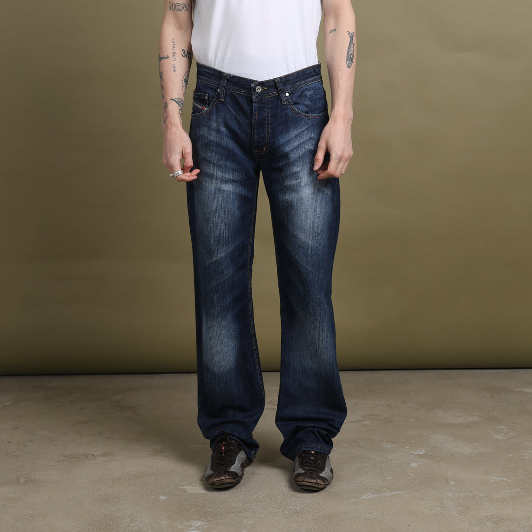Diesel Straight Leg Jeans Dark Blue Men's W31 x L34