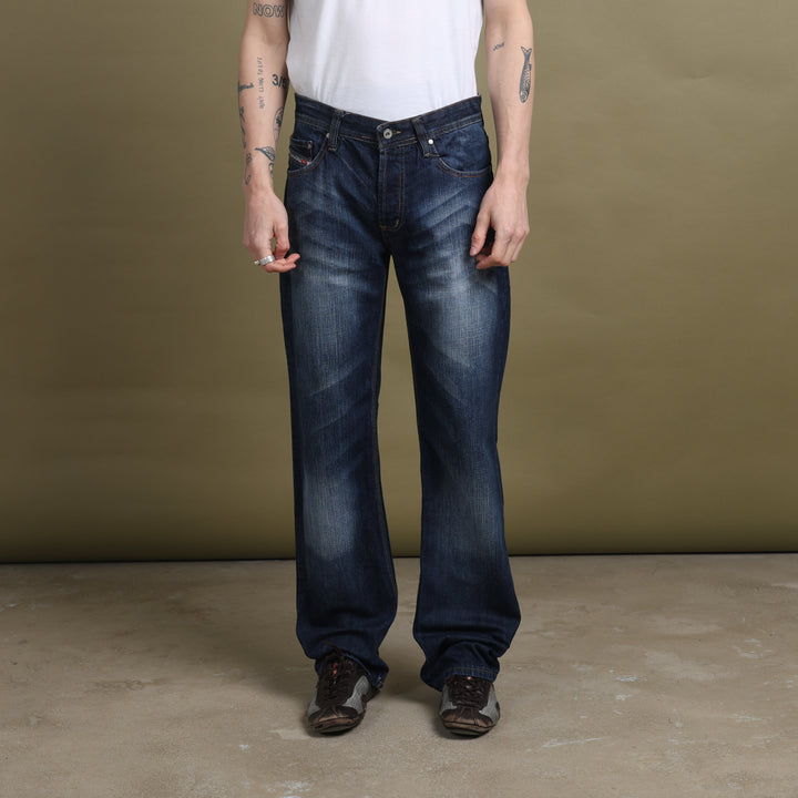 Diesel Straight Leg Jeans Dark Blue Men's W31 x L34