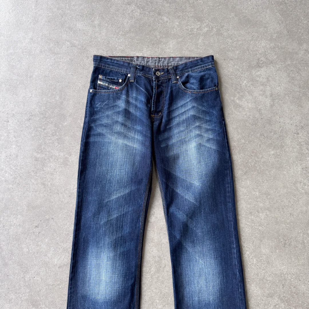 Diesel Straight Leg Jeans Dark Blue Men's W31 x L34
