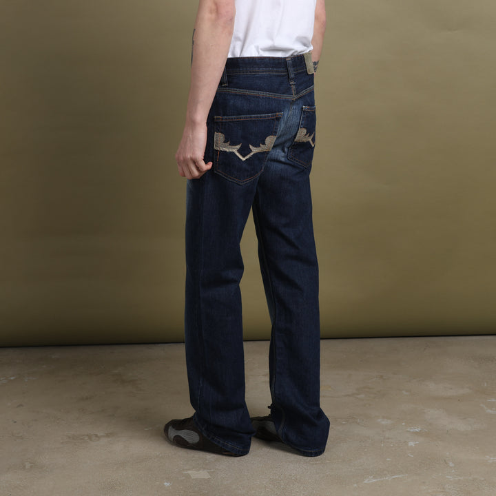 Diesel Straight Leg Jeans Dark Blue Men's W31 x L34