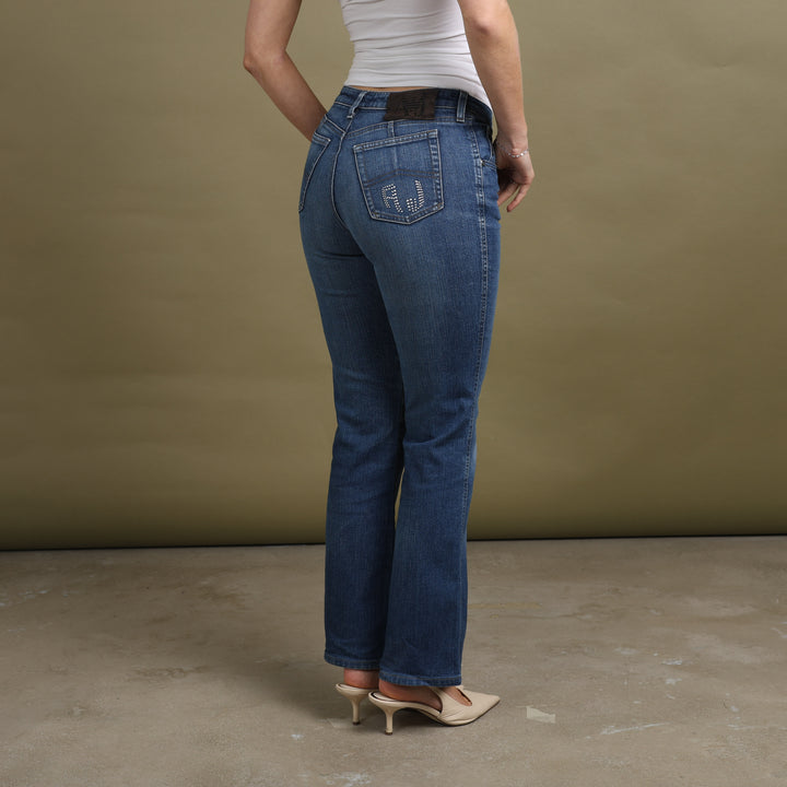 Armani Jeans Boot Cut Jeans Mid Blue Women's W28 x L30