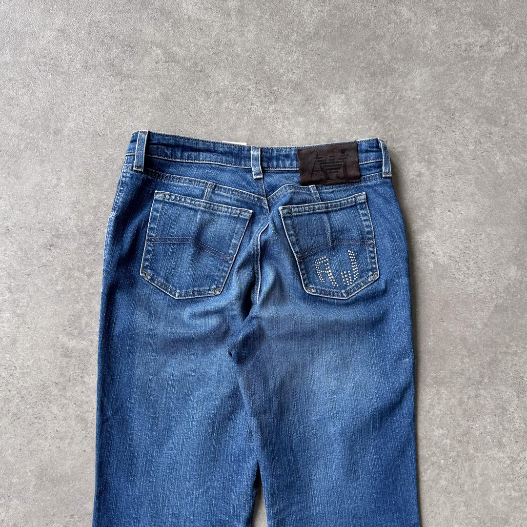 Armani Jeans Boot Cut Jeans Mid Blue Women's W28 x L30