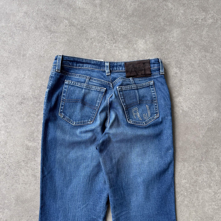 Armani Jeans Boot Cut Jeans Mid Blue Women's W28 x L30