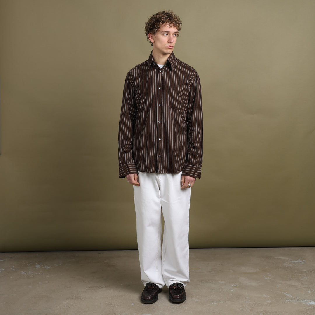 Dolce & Gabbana Dress Shirt Brown Men's L/XL