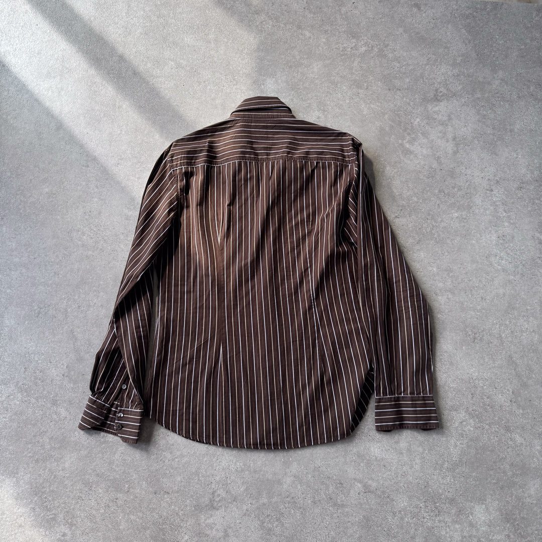 Dolce & Gabbana Dress Shirt Brown Men's L/XL