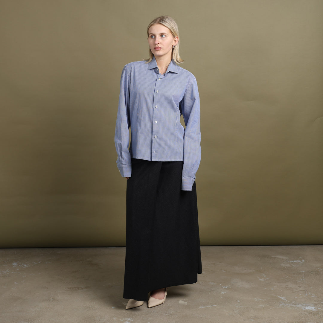 Armani Collezioni Maxi Skirt Charcoal Grey Women's UK 10