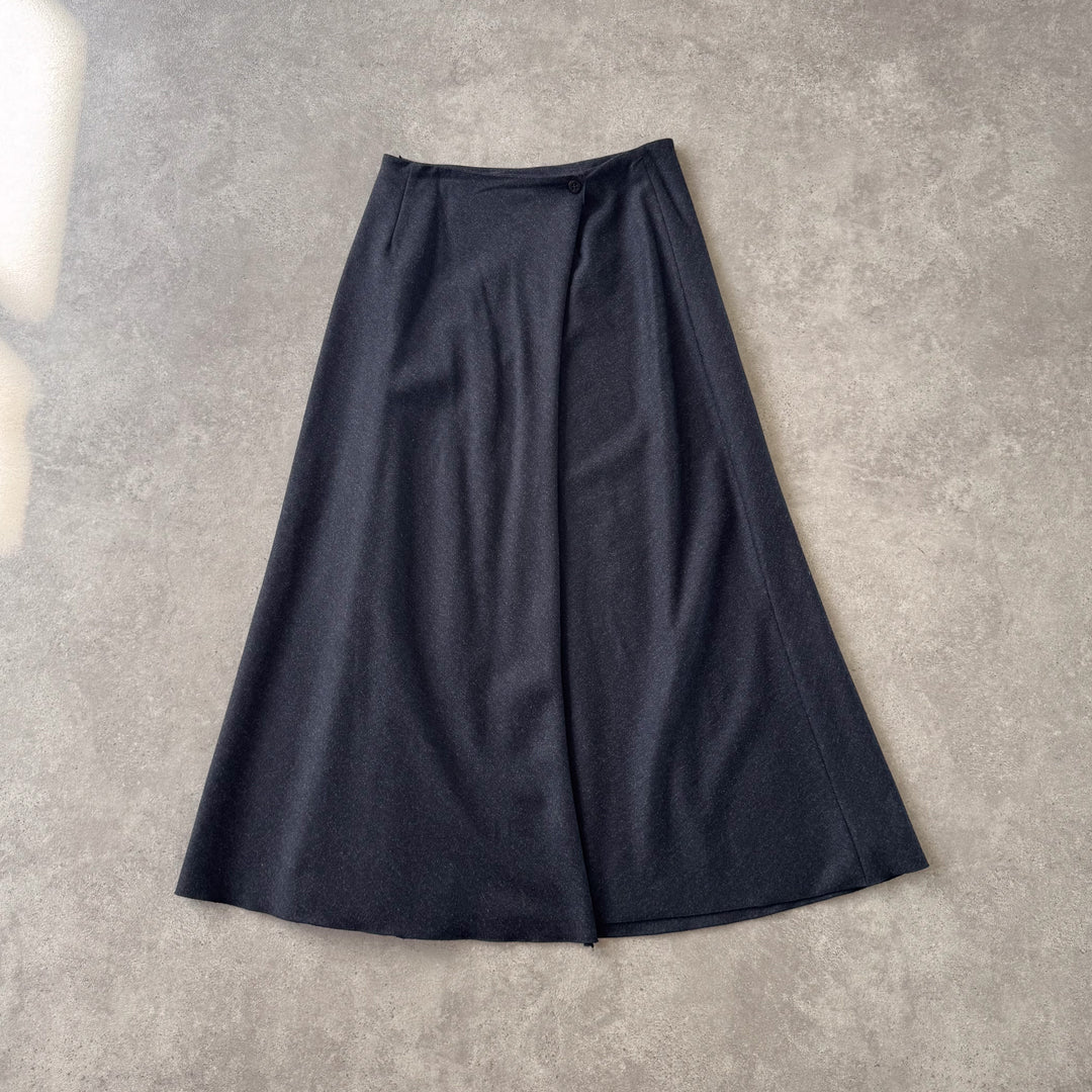 Armani Collezioni Maxi Skirt Charcoal Grey Women's UK 10
