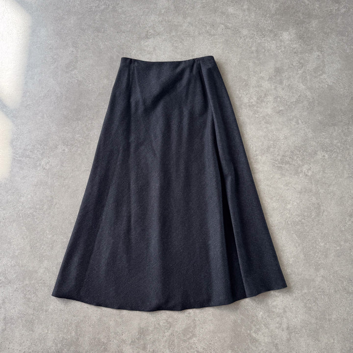 Armani Collezioni Maxi Skirt Charcoal Grey Women's UK 10