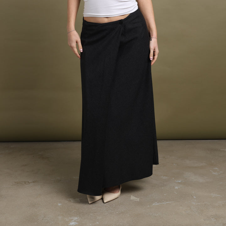 Armani Collezioni Maxi Skirt Charcoal Grey Women's UK 10