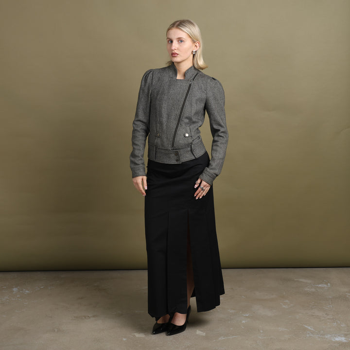 Armani Exchange Bomber Jacket Grey Women's UK 8