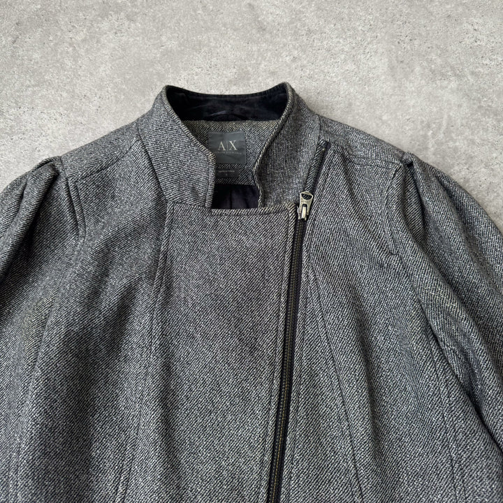 Armani Exchange Bomber Jacket Grey Women's UK 8