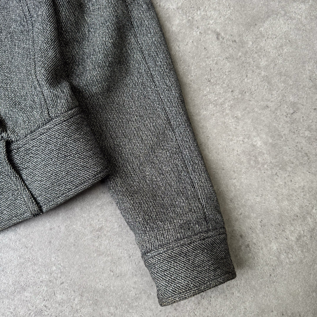 Armani Exchange Bomber Jacket Grey Women's UK 8