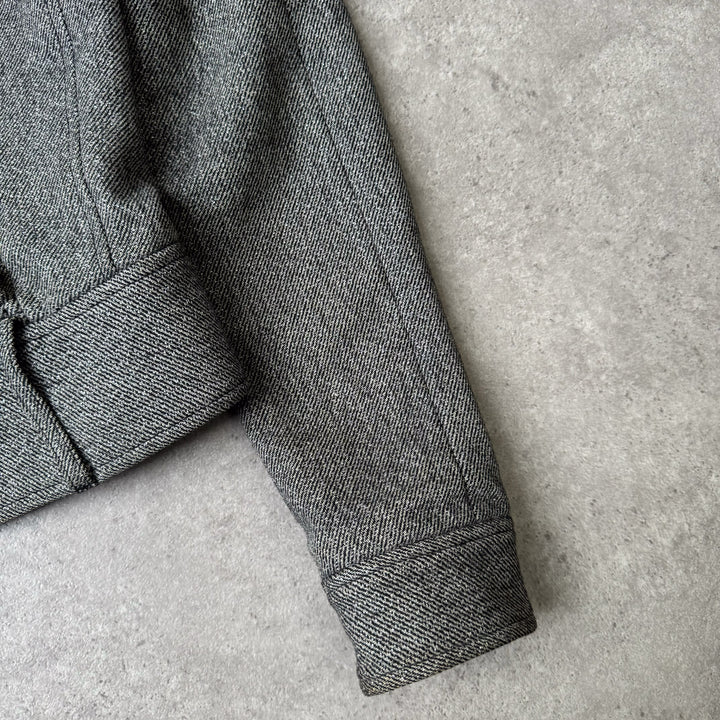 Armani Exchange Bomber Jacket Grey Women's UK 8