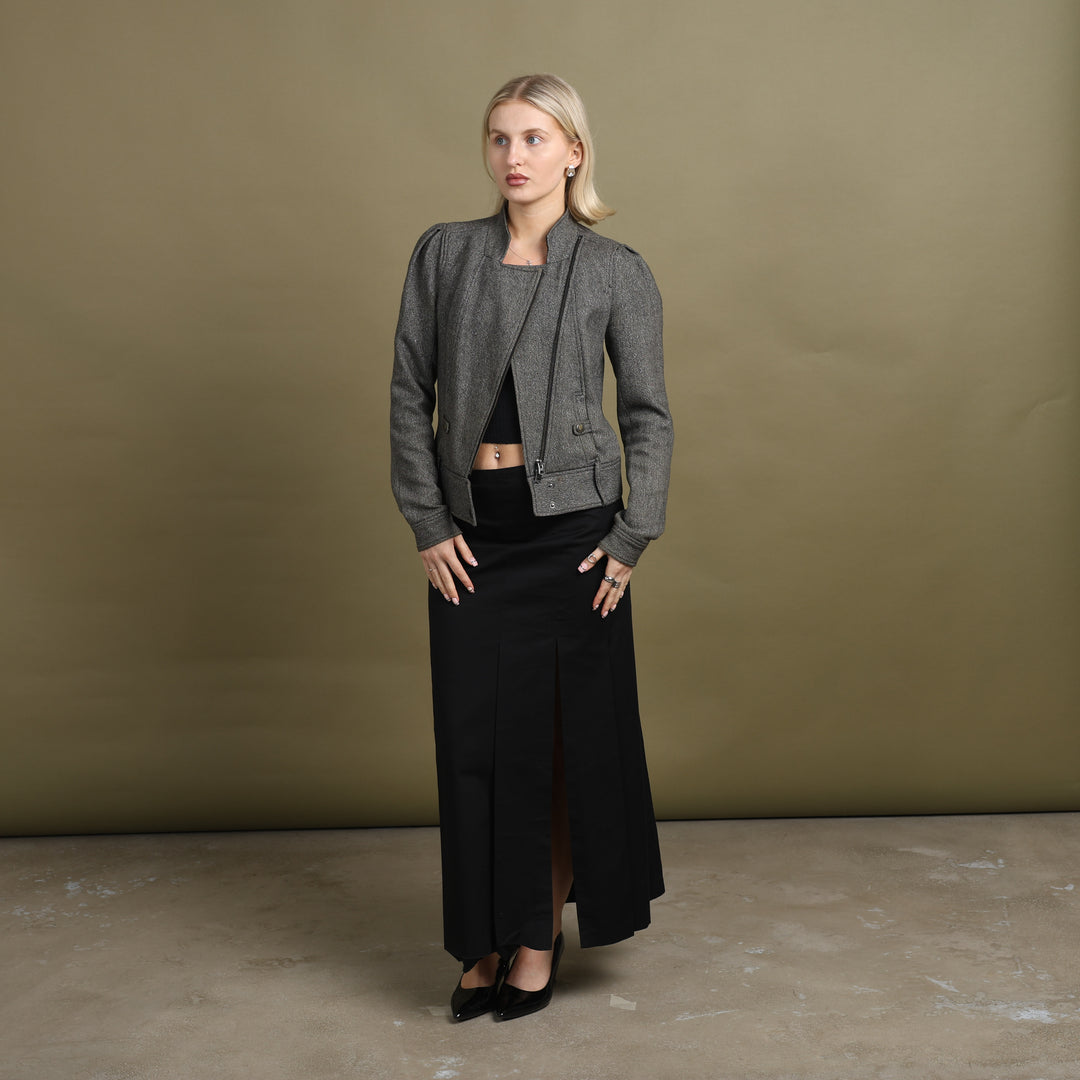Armani Exchange Bomber Jacket Grey Women's UK 8