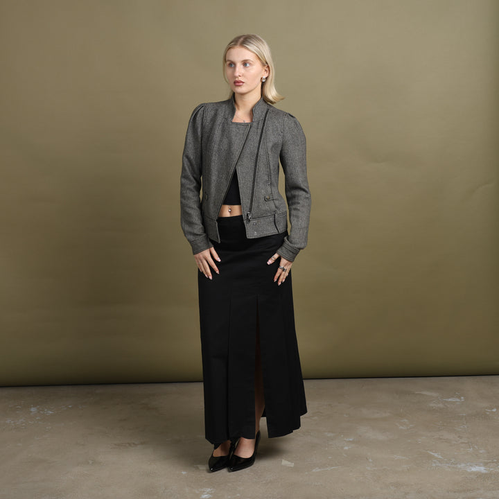 Armani Exchange Bomber Jacket Grey Women's UK 8