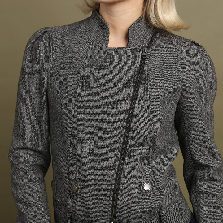 Armani Exchange Bomber Jacket Grey Women's UK 8