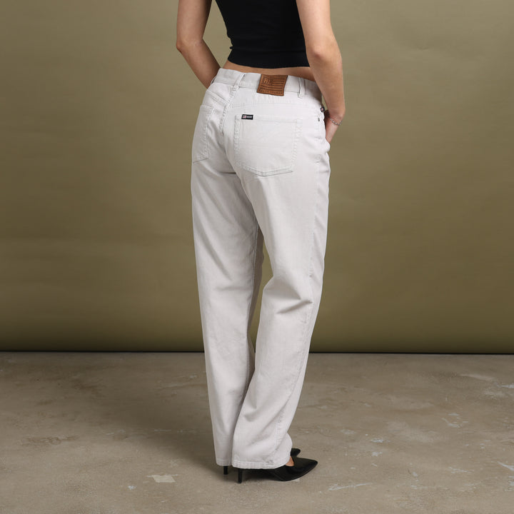 Ralph Lauren Cord Trousers Cream Women's W32 x L32