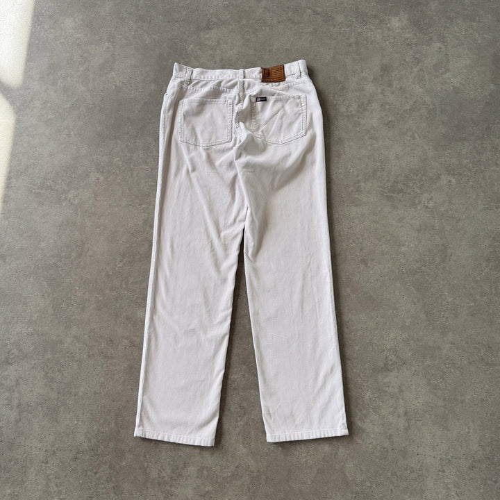 Ralph Lauren Cord Trousers Cream Women's W32 x L32