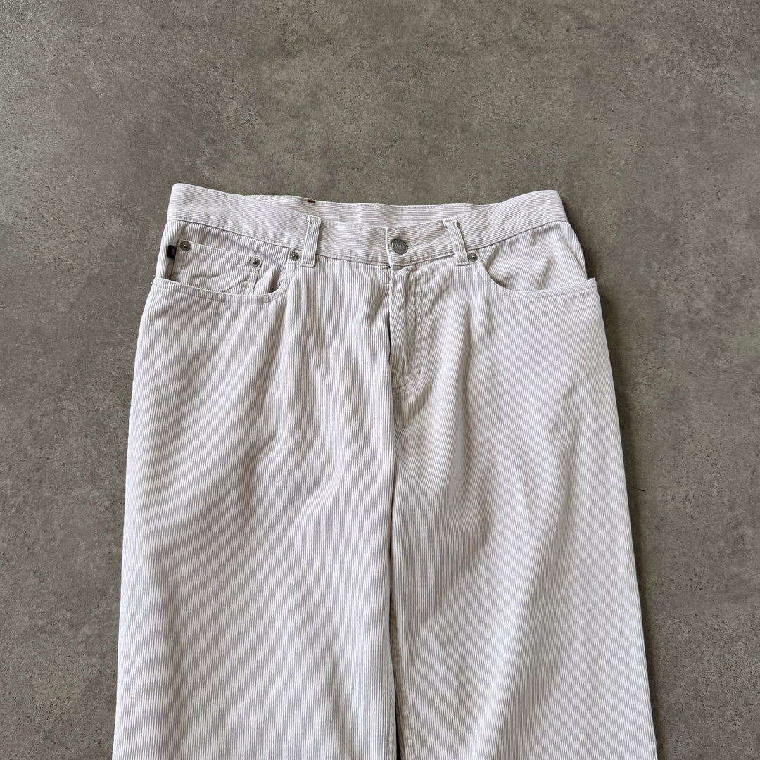 Ralph Lauren Cord Trousers Cream Women's W32 x L32