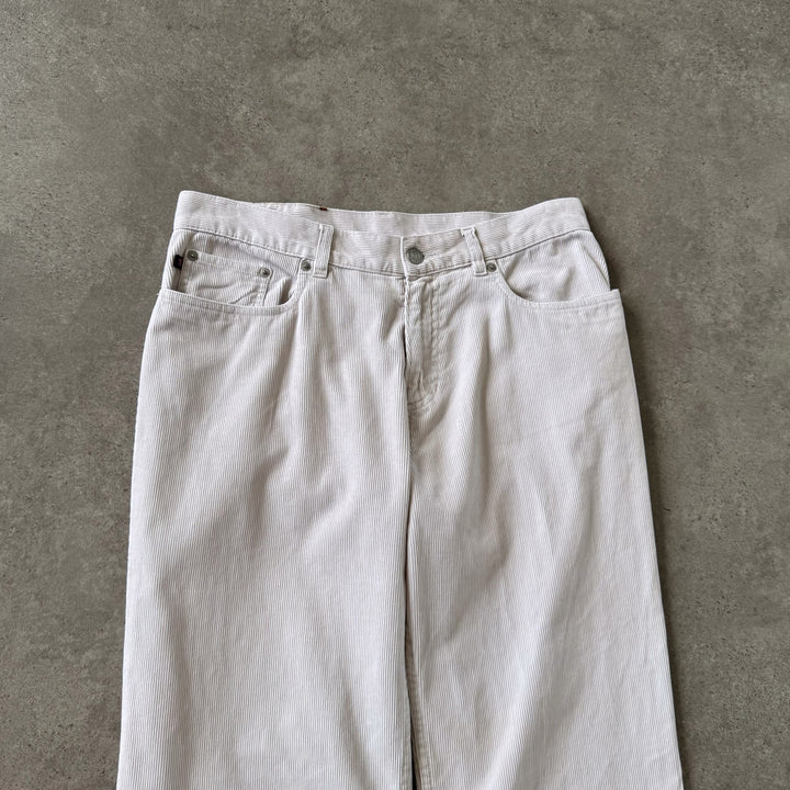 Ralph Lauren Cord Trousers Cream Women's W32 x L32