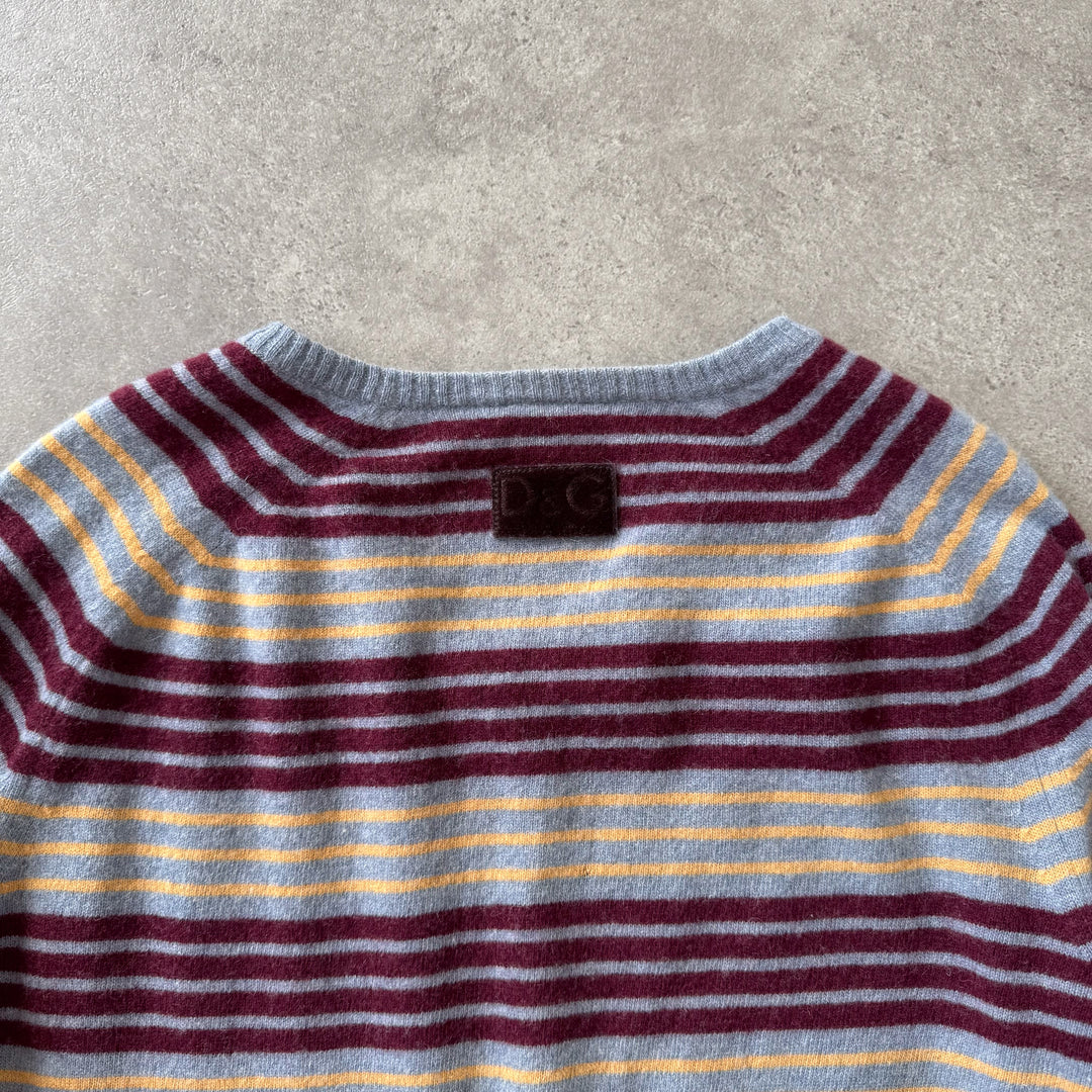 Dolce & Gabbana V-Neck Jumper Grey Men's M