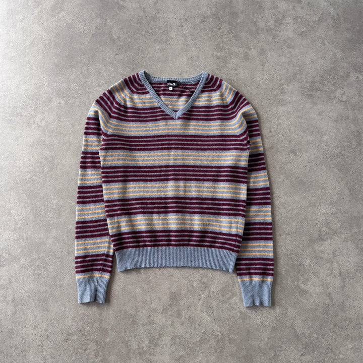 Dolce & Gabbana V-Neck Jumper Grey Men's M