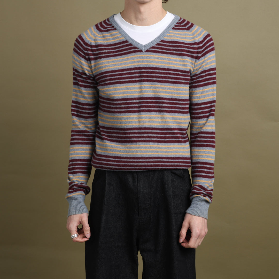 Dolce & Gabbana V-Neck Jumper Grey Men's M