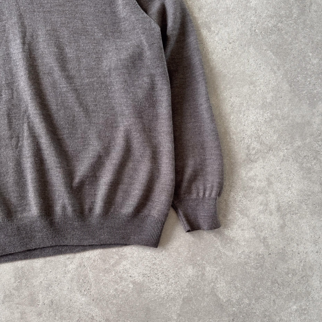 Kenzo V-Neck Jumper Brown Men's M