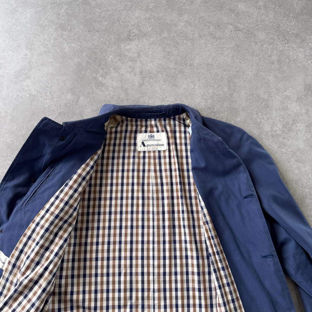Aquascutum Chore Jacket Bottle Blue Men's XL