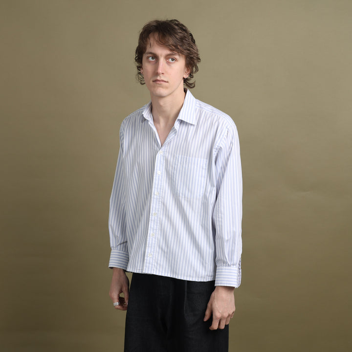 Aquascutum Shirt Light Blue & White Men's M