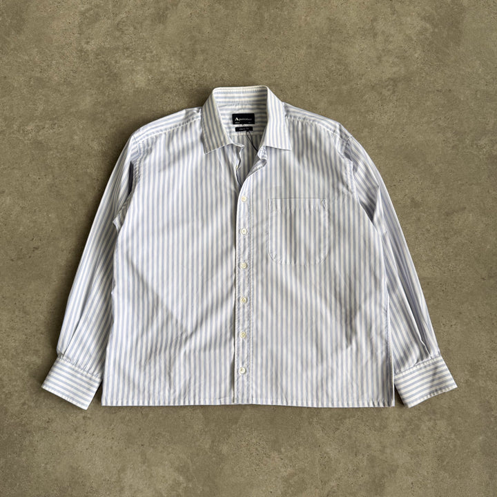 Aquascutum Shirt Light Blue & White Men's M