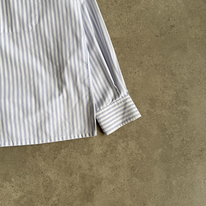 Aquascutum Shirt Light Blue & White Men's M