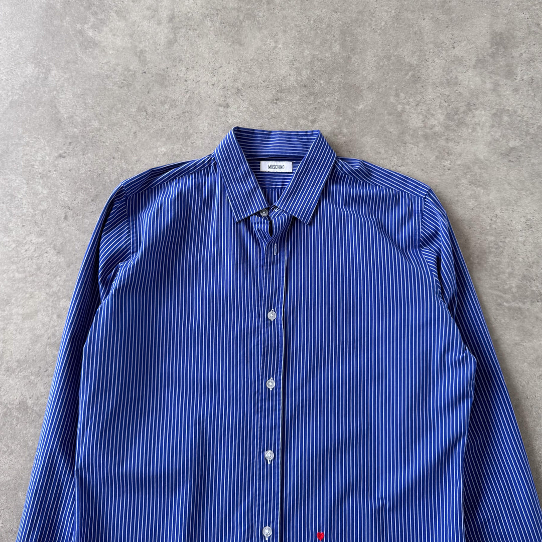 Moschino Dress Shirt Blue & White Women's M