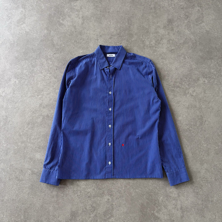 Moschino Dress Shirt Blue & White Women's M