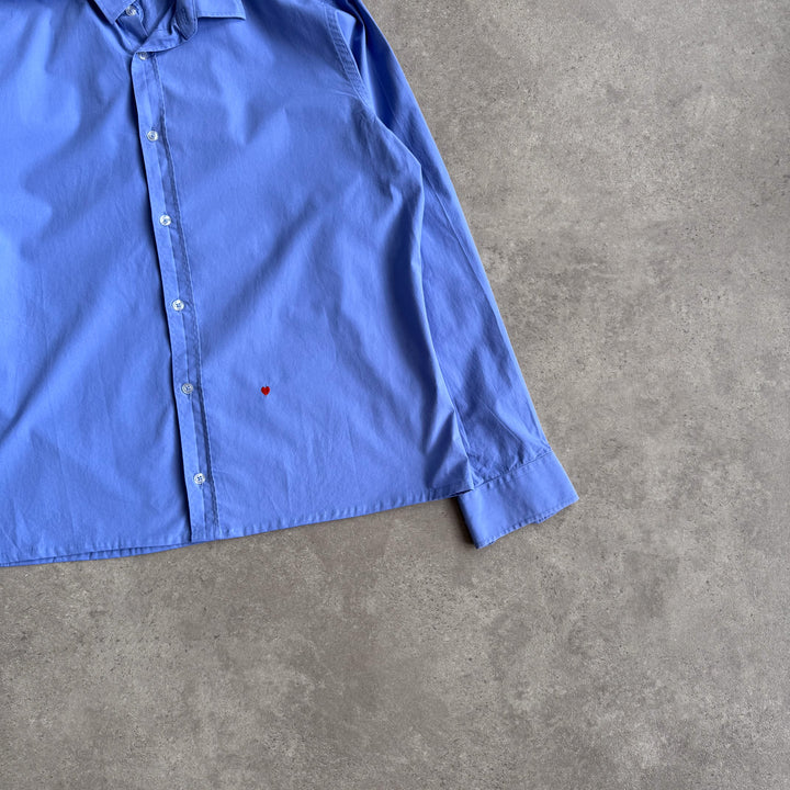 Moschino Dress Shirt Bottle Blue Men's XL