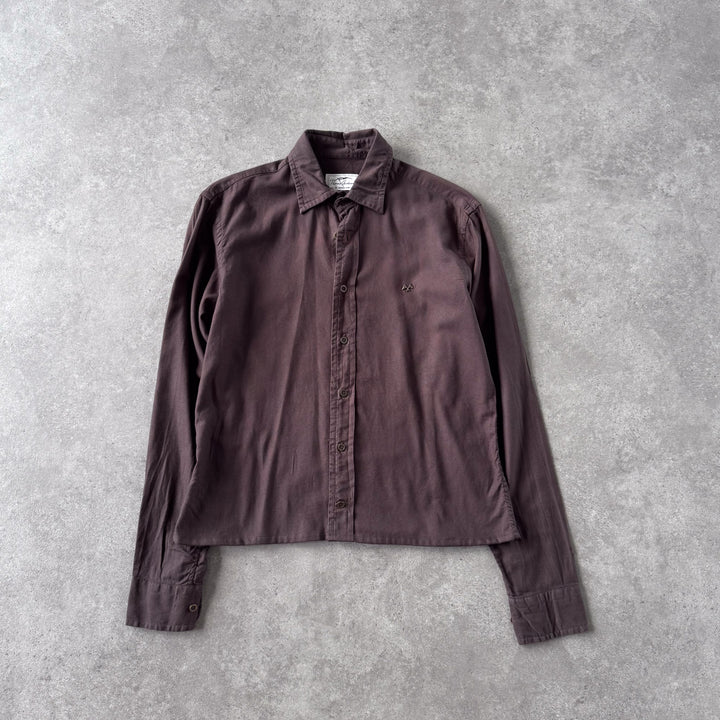Thomas Burberry Oxford Shirt Brown Women's UK 10