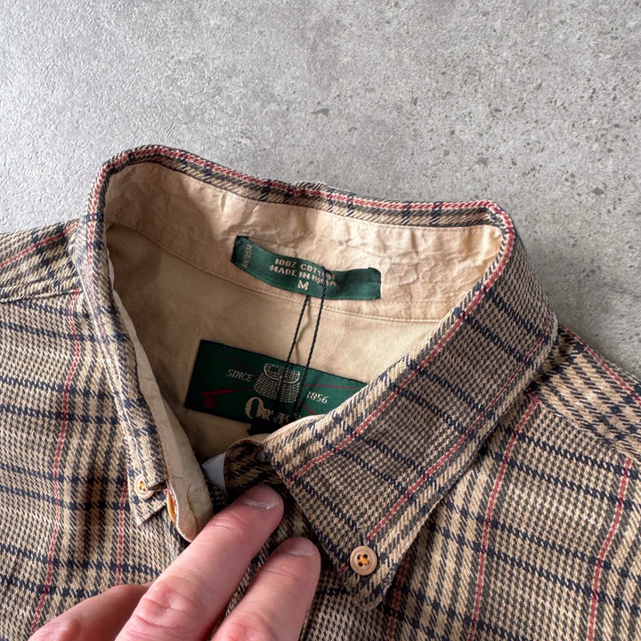 Orvis Flannel Shirt Brown Men's M