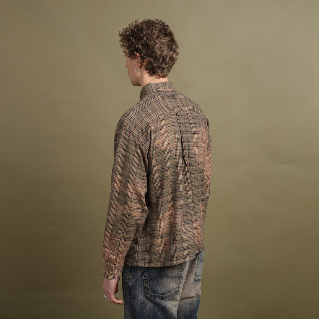Orvis Flannel Shirt Brown Men's M