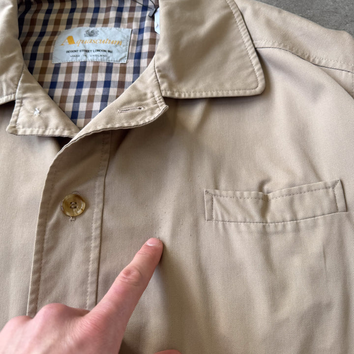 Aquascutum Chore Jacket Beige Men's XL