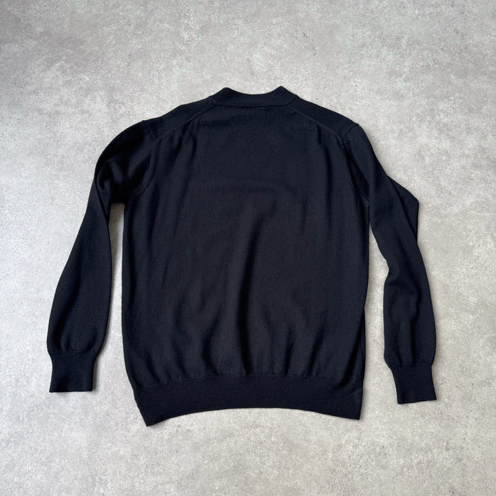 Emporio Armani Mock Neck Jumper Black Men's M