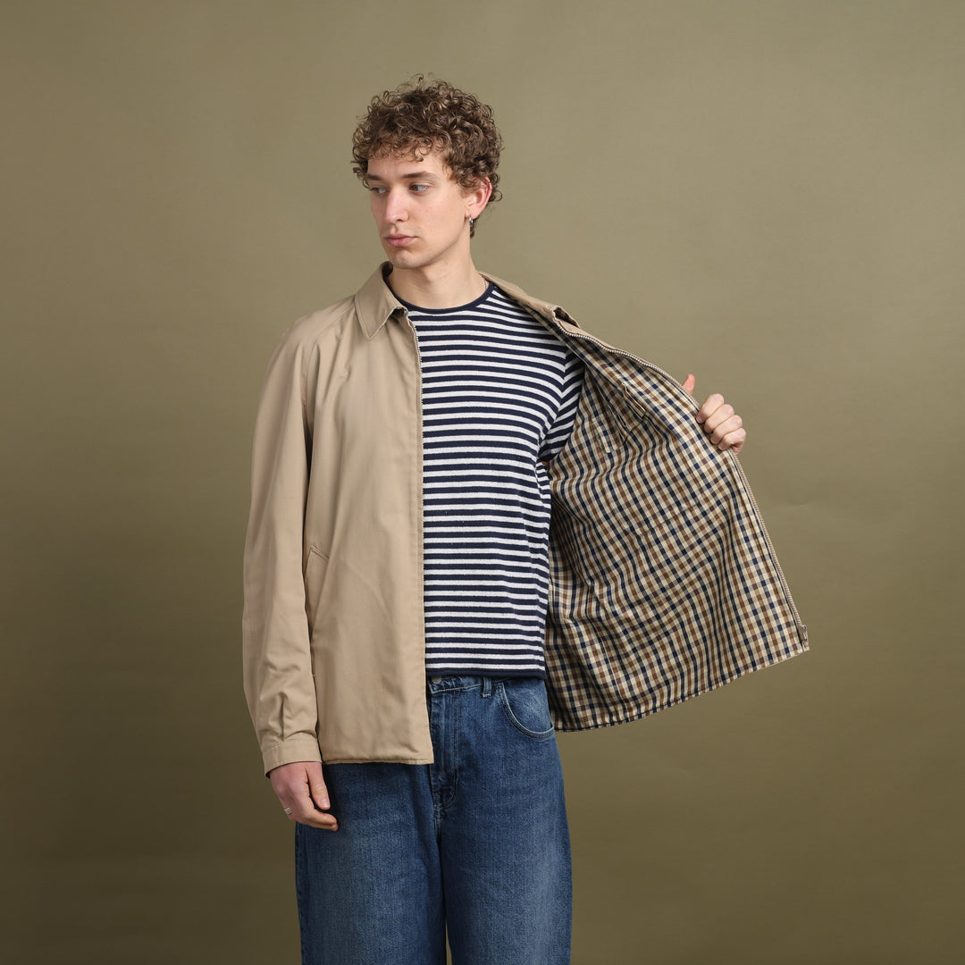 Aquascutum Harrington Jacket Beige Men's XL