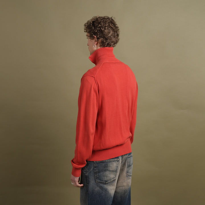 Diesel Full Zip Jumper Coral Red Men's M