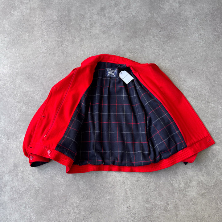 Burberry's Bomber Jacket Red Women's UK 14