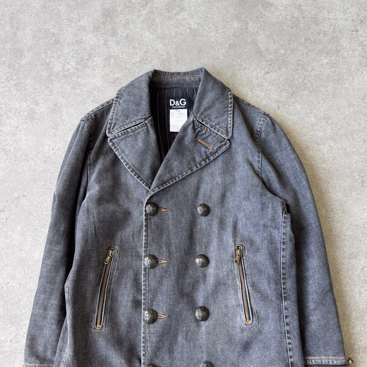 Dolce & Gabbana Pea Coat Grey Men's M