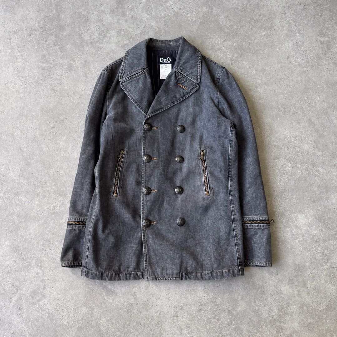 Dolce & Gabbana Pea Coat Grey Men's M