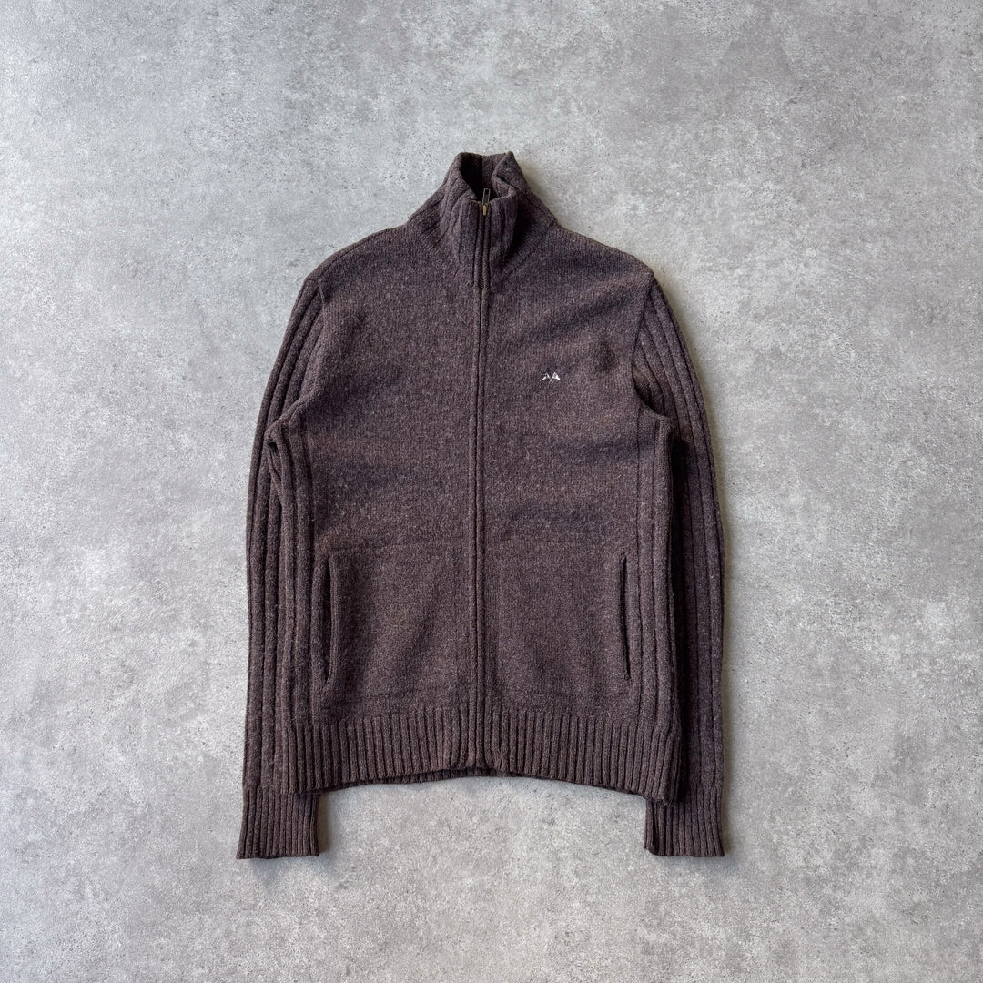 Thomas Burberry Full Zip Jumper Brown Men's M