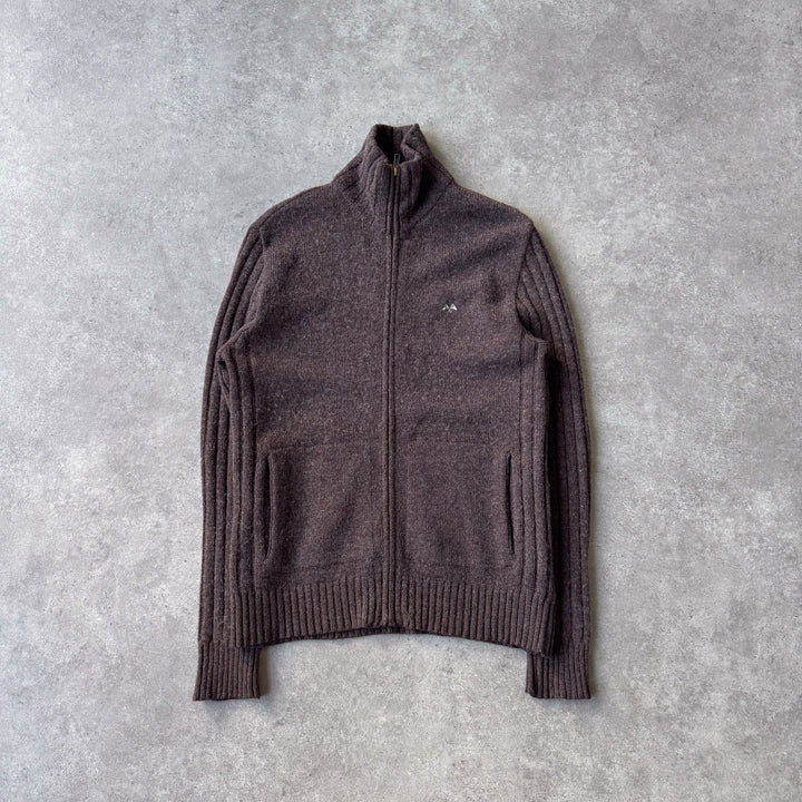 Thomas Burberry Full Zip Jumper Brown Men's M