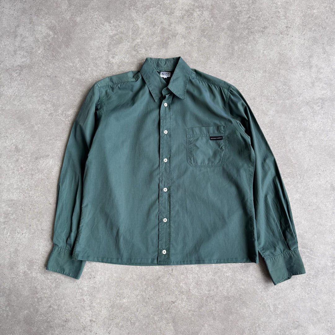 Dolce & Gabbana Dress Shirt Forest Green & Blue Men's M