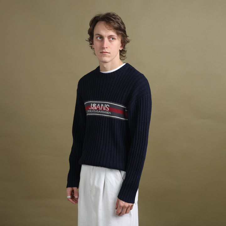 Dolce & Gabbana Jumper Navy Blue Men's M